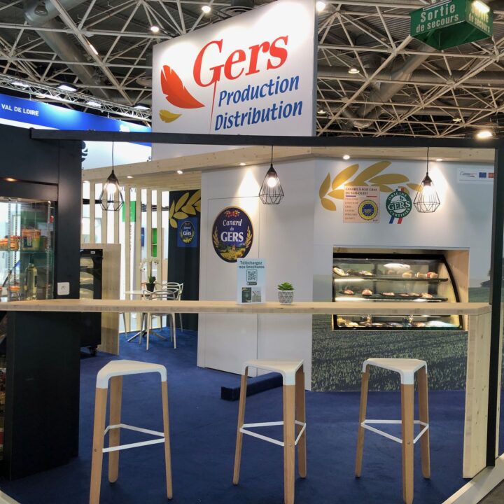 Stand Gers distribution SIRHA 32.5 m² par Artéa Events