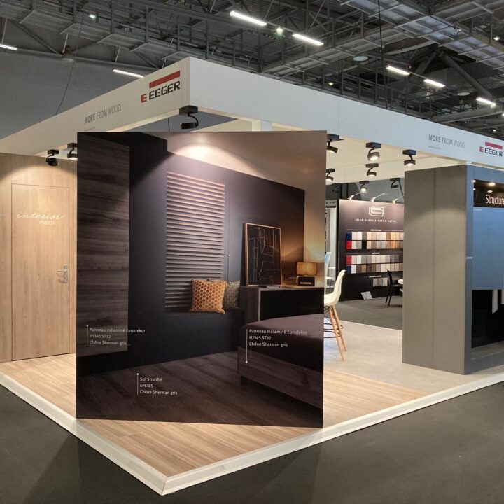 Stand EGGER CIB 36m² par Artéa Events