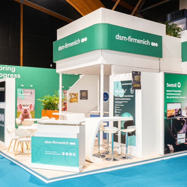 Stand DSM - SPACE - 63m² par Artéa Events